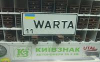 Именной Американский номер 300х150мм, ДСТУ 2009, Желто синий флаг
