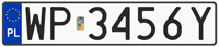 Польский номер с правильным шрифтом Польский номер с правильным шрифтом